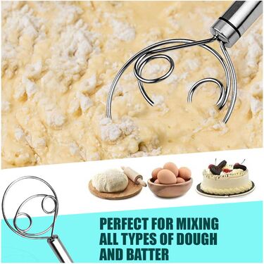 Multi Functional Stainless Steel Dough Mixer & Egg Beater (DM1)