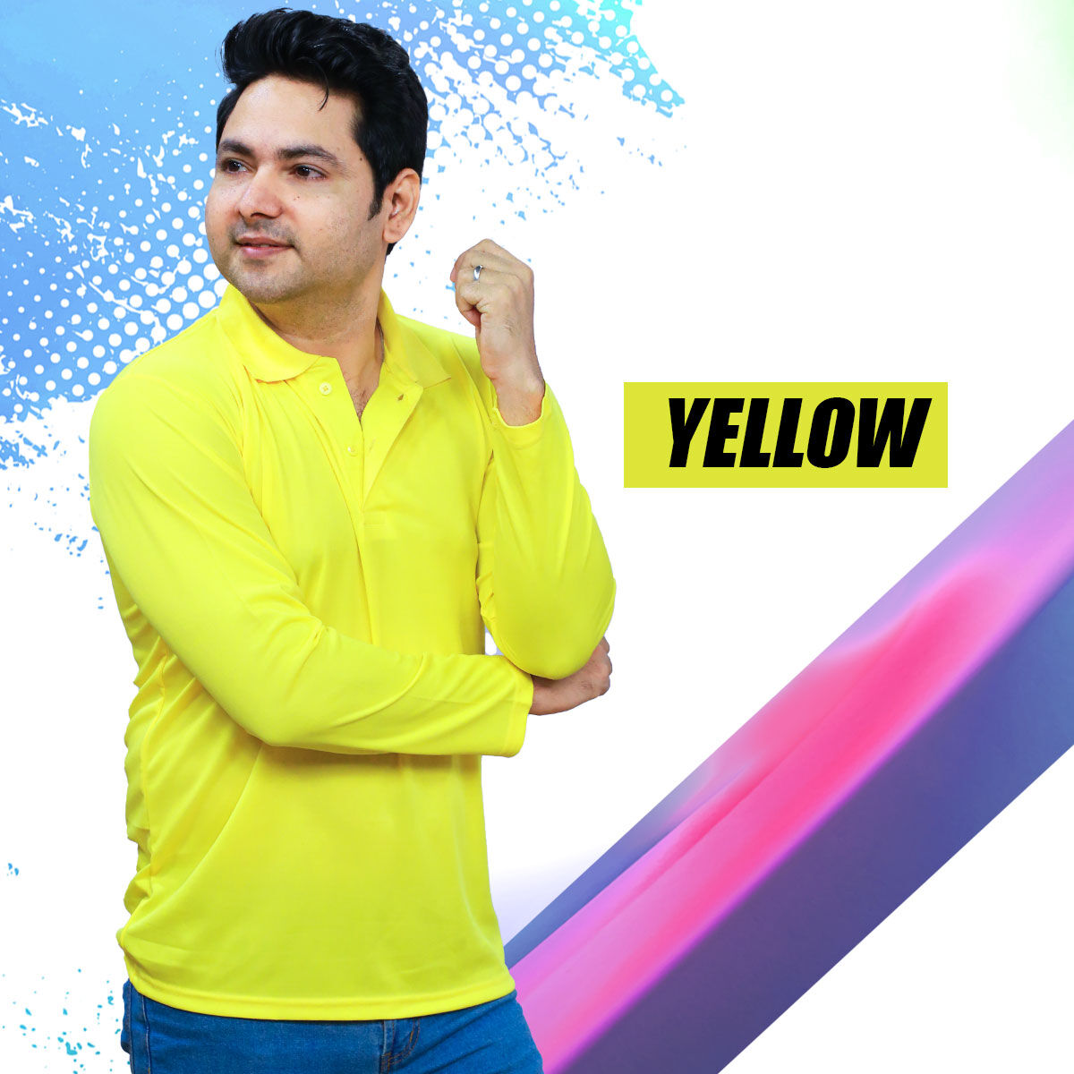 Pack of 4 Collar Neck Full Sleeves T-shirts (4PTF-1)