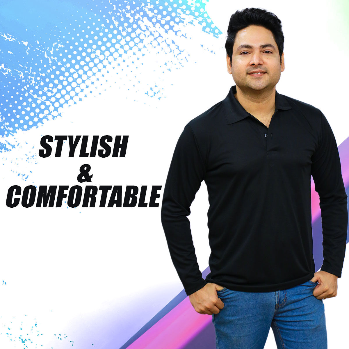 Pack of 4 Collar Neck Full Sleeves T-shirts (4PTF-1)