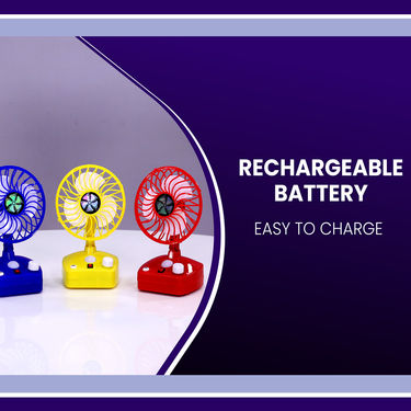 Rechargeable Portable Fan with LED Light (IF2)