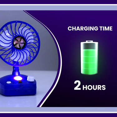 Rechargeable Portable Fan with LED Light (IF2)