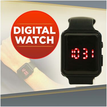 Pack of 5 Round Neck T-shirts with Digital Watch Free