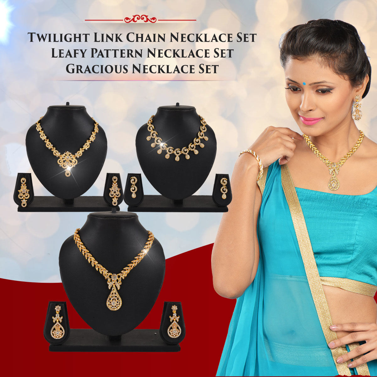 3 Austrian Diamond Jewellery Sets (3AUD2)
