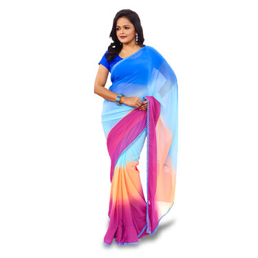 Bollywood Inspired Designer Shaded Georgette Saree (WDS-1)